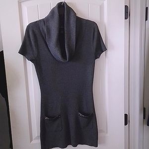 INC s/s cowl-neck sweater in grey. Size L.